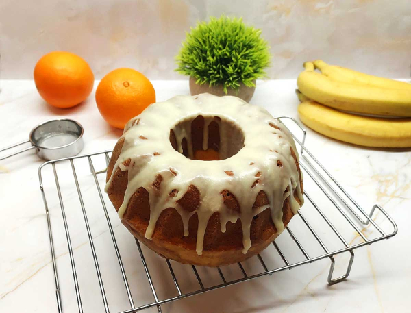 Шоколадно-банановый кекс