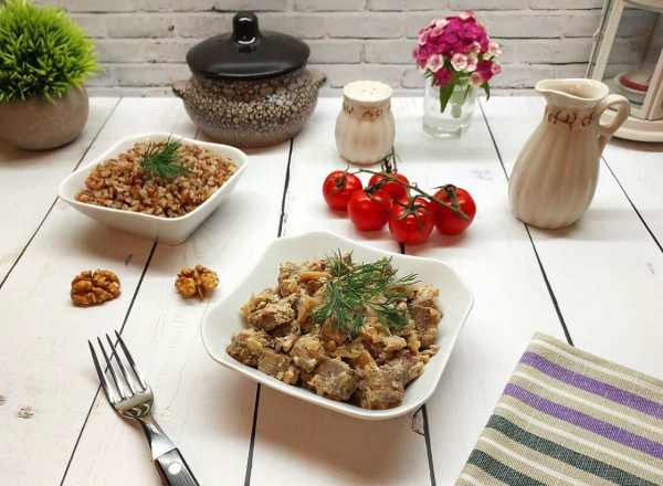 Жареная картошка с грибами